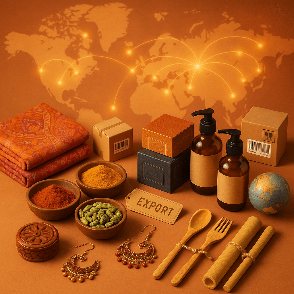What are the products I can sell from India to around the world
